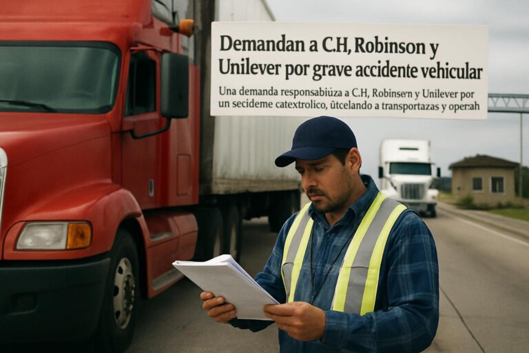 Imagen editorial:Demandan a C.H. Robinson y Unilever por grave accidente vehicular